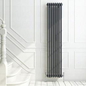 Трубчатый вертикальный радиатор Arbonia  3/3180/10 N12 3/4 RAL 9016 7016 Anthrazit Grey (боковое)