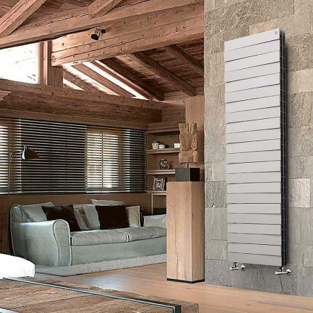 Биметаллический радиатор Royal Thermo PianoForte Tower Silver Satin - 18 секц.