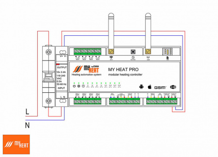  Контроллер системы отопления PRO, MyHeat 6284