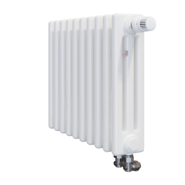 Радиатор Zehnder 3037 / 30 V002 ½“ RAL 9016 CVD1/BH нижнее подключение с кронштейнами