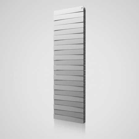 Биметаллический радиатор Royal Thermo PianoForte Tower Silver Satin - 18 секц.
