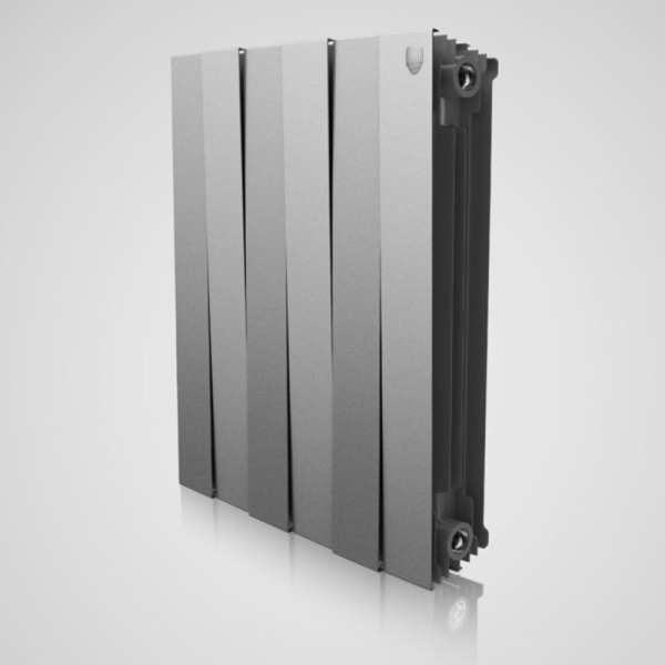 Биметаллический радиатор Royal Thermo PianoForte 500 Silver Satin - 4 секц.