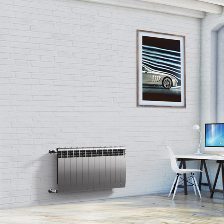Биметаллический радиатор Royal Thermo BiLiner 500 Silver Satin - 6 секц.