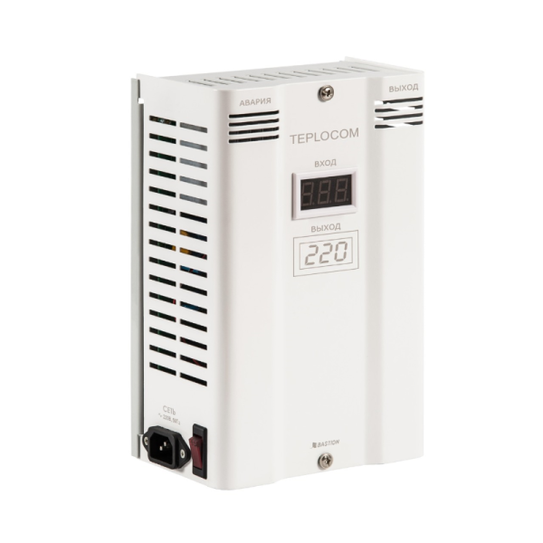 Фазоинверторный стабилизатор напряжения для бытовой техники Teplocom ST-600 INVERTOR