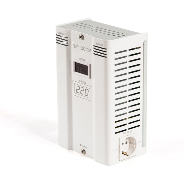 Фазоинверторный стабилизатор напряжения для бытовой техники Teplocom ST-600 INVERTOR